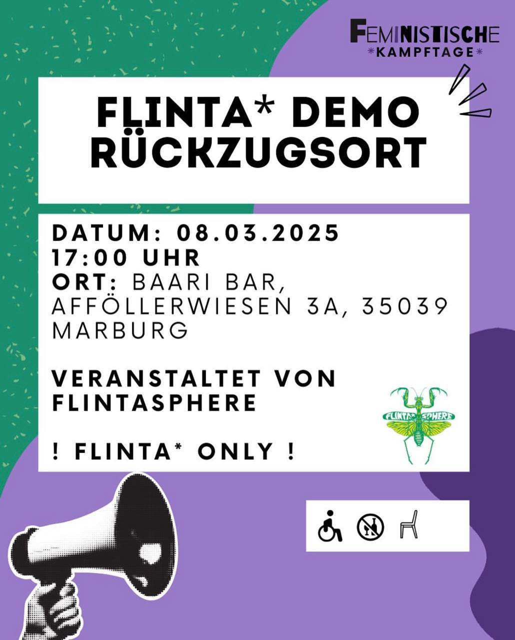 FLINTA* DEMO RCKZUGSORT