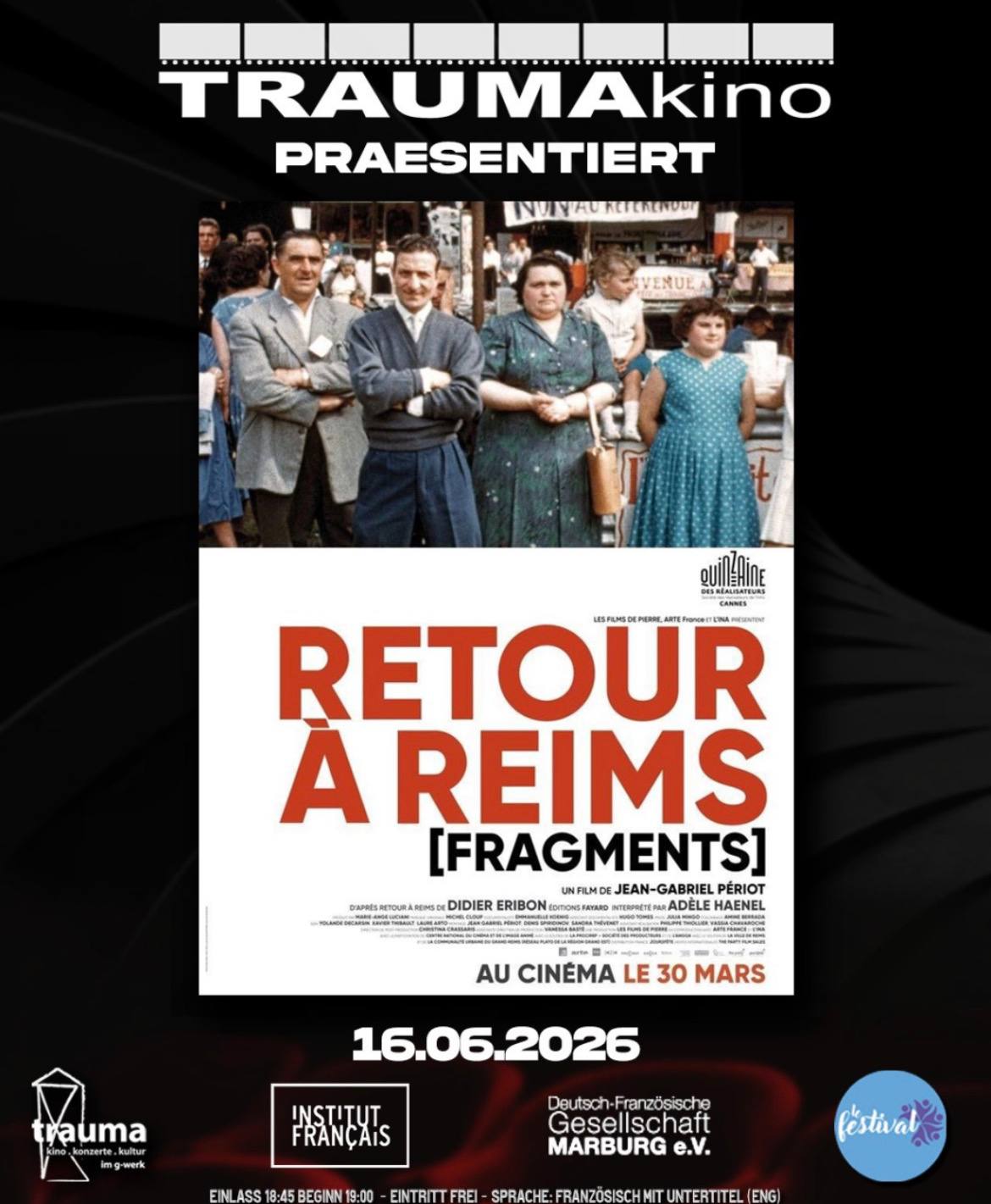 TRAUMAkino pr�sentiert: Retour � Reims